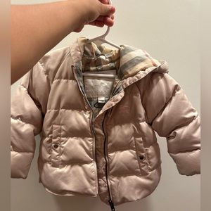 Pink Burberry coat